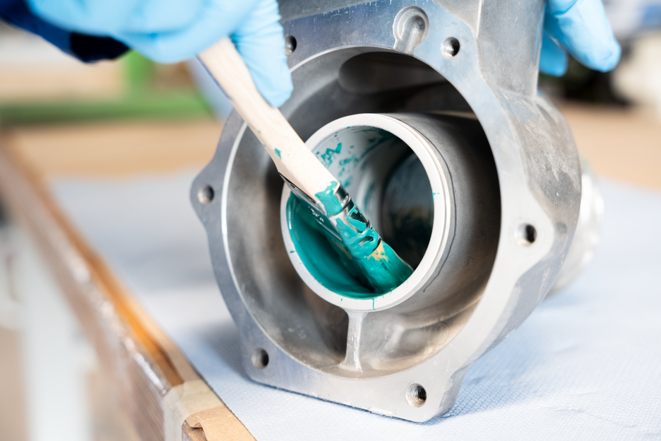 WEICON GL | sistem resin epoksi berisi mineral untuk lapisan pelindung keausan, cepat kering
