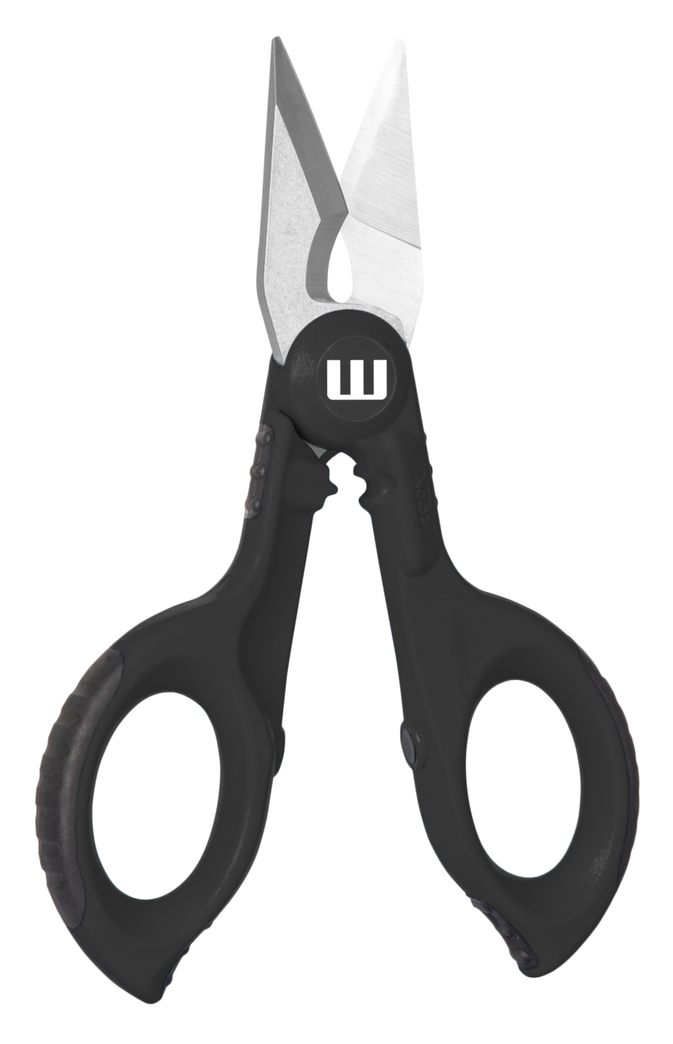 Cable Scissors No. 35 | dengan gagang 2 komponen untuk keamanan yang lebih baik termasuk fungsi pengupasan dan crimping