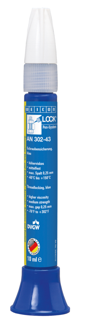 WEICONLOCK® AN 302-43 Pengaman Sekrup | kekuatan sedang, viskositas lebih tinggi, dengan persetujuan air minum