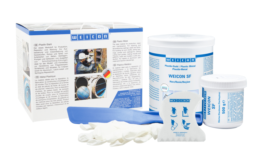 WEICON SF | sistem resin epoksi berisi baja untuk perbaikan dan pencetakan bersertifikat DNV
