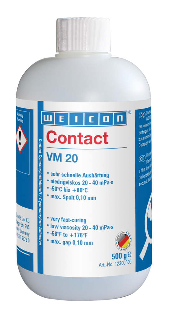 VM 20 Cyanoacrylate Adhesive | perekat instan dengan viskositas rendah untuk logam VM 20 Cyanoacrylate Adhesive | perekat instan dengan viskositas rendah untuk logam