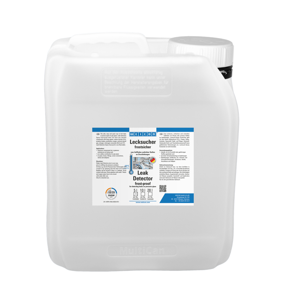 Leak Detection frost-proof | untuk menemukan retakan pada saluran tekanan hingga -15 °C