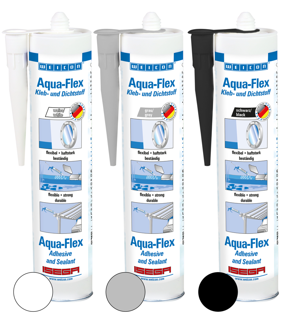 Aqua-Flex | perekat dan sealant untuk permukaan basah dan lembab, berdasarkan MS-Polymer