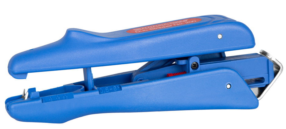 Duo-Stripper No. 200 | untuk pelepasan dan pengupasan kabel I jangkauan kerja pengupasan 0,5 - 6,0 mm² / pengupasan 4 - 28 mm Ø