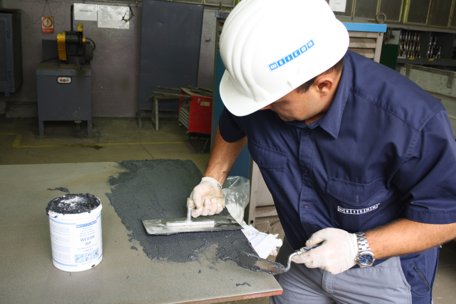 WEICON WP | sistem resin epoksi berisi keramik untuk lapisan pelindung keausan