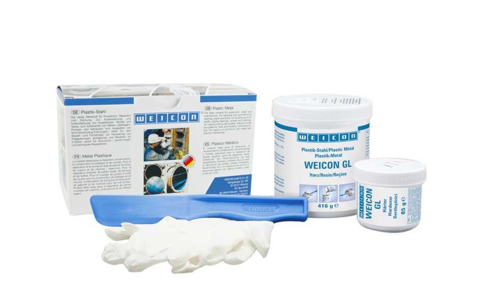 WEICON GL | sistem resin epoksi berisi mineral untuk lapisan pelindung keausan, cepat kering