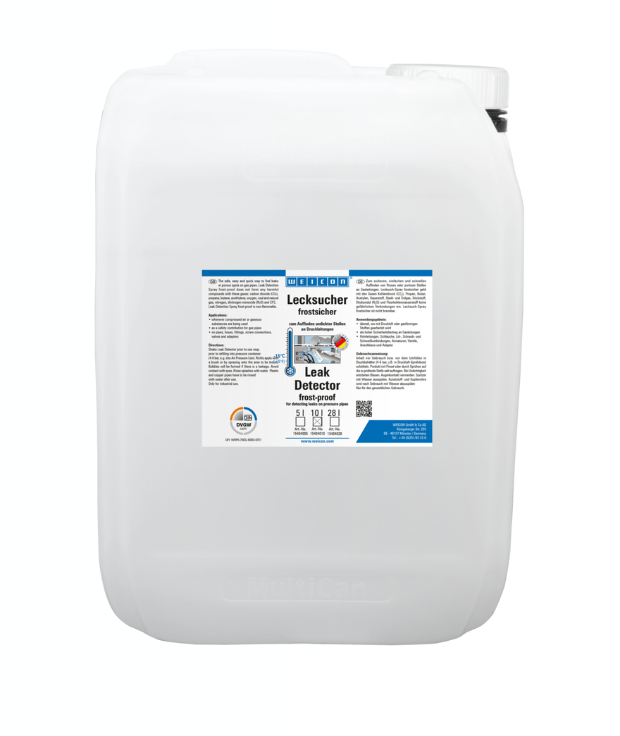 Leak Detection frost-proof | untuk menemukan retakan pada saluran tekanan hingga -15 °C