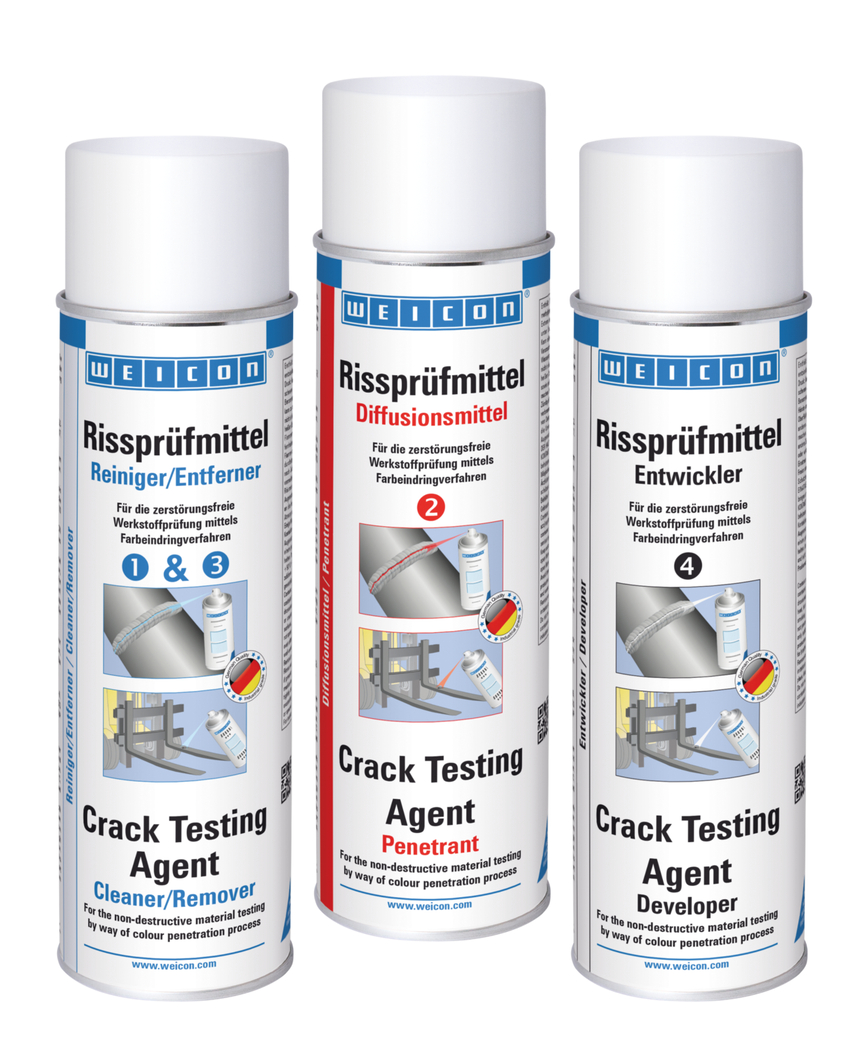 Crack Testing Agent Set | Set 3 bagian termasuk pembersih, penetran, dan pengembang