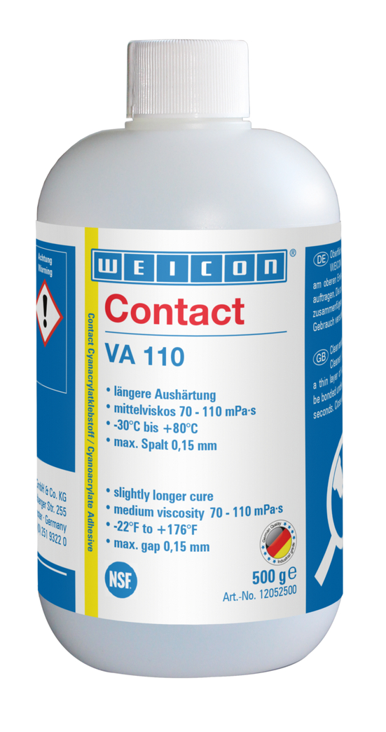 VA 110 Lem Sianokrilat | perekat instan untuk sektor makanan dan air minum