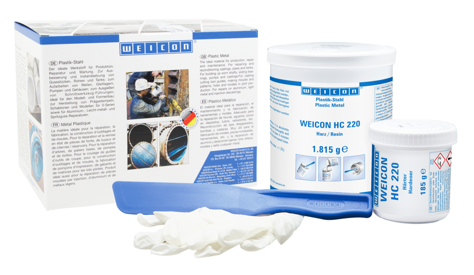 WEICON Keramik HC 220 | sistem resin epoksi tahan suhu tinggi yang diisi keramik untuk lapisan pelindung keausan