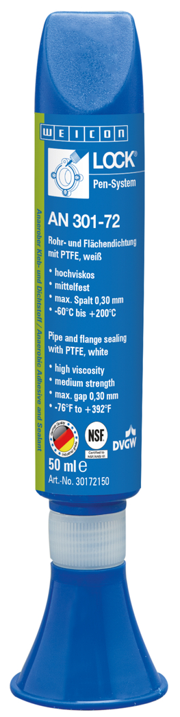 WEICONLOCK® AN 301-72 Pipa dan Pengecatan Permukaan | dengan PTFE, kekuatan sedang, tahan suhu tinggi