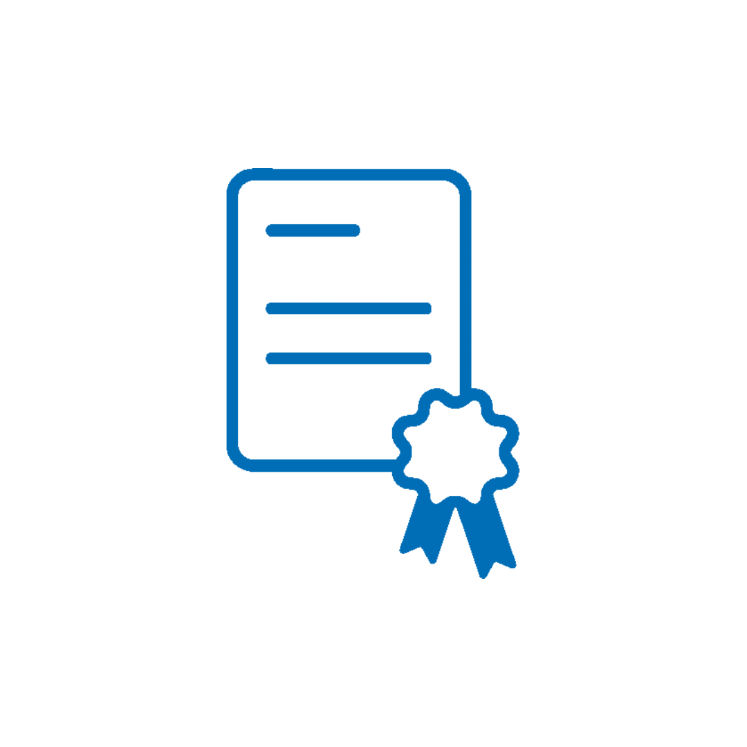 Pictogram certificate