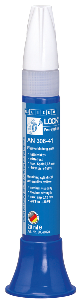 WEICONLOCK® AN 306-41 Retaining CylindricalAssemblies | untuk bantalan, poros dan semak-semak, kekuatan sedang tinggi, viskositas sedang WEICONLOCK® AN 306-41 Retaining CylindricalAssemblies | untuk bantalan, poros dan semak-semak, kekuatan sedang tinggi, viskositas sedang