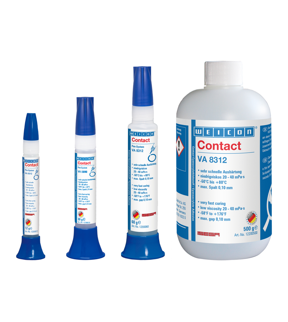 VA 8312 Lem Sianokrilat | perekat instan untuk sektor makanan serta elastomer EPDM dan karet