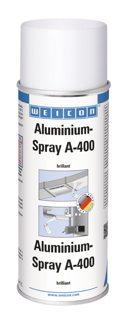 Semprotan Aluminium A-400 mengkilap | perlindungan bermutu tinggi terhadap karat dan korosi