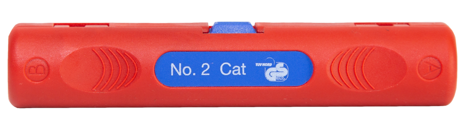 Stripper No.2 Cat | untuk pengupasan kabel data dan jaringan I Jangkauan kerja 4,5 - 10 mm Ø