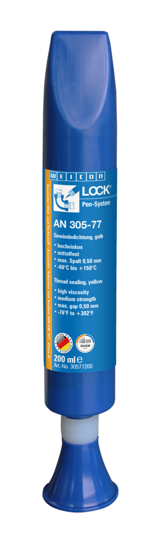WEICONLOCK® AN 305-77 Paking Ulir | kekuatan sedang, dengan persetujuan air minum