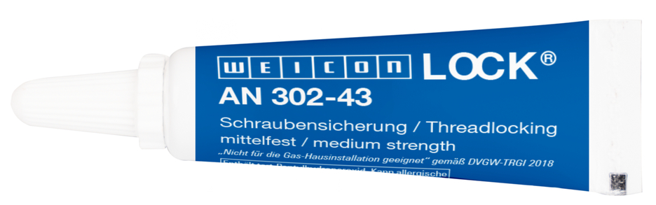 WEICONLOCK® AN 302-43 Threadlocking | kekuatan sedang, viskositas lebih tinggi, dengan persetujuan air minum
