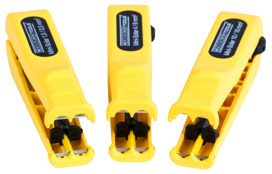 Mini-Solar 4/6 mm² | untuk menguliti dan mengupas kabel fotovoltaik umum I jangkauan kerja 4,0 & 6,0 mm²