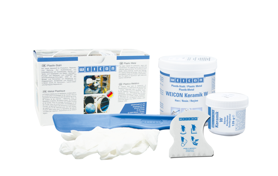 WEICON Keramik W | sistem resin epoksi berisi mineral untuk lapisan pelindung keausan