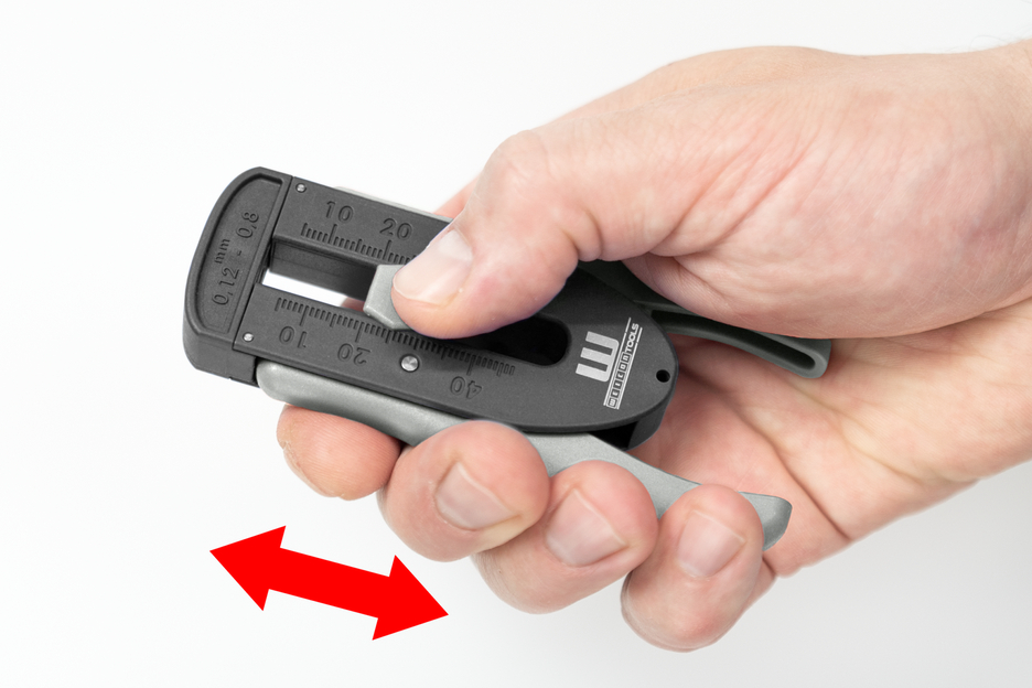 ESD Precision Wire Stripper | untuk area yang dilindungi secara elektrostatis dari 0,12 - 0,8 mm