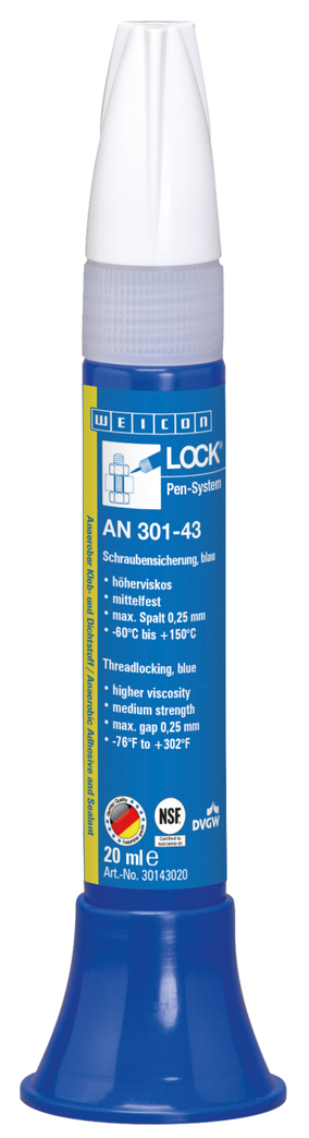 WEICONLOCK® AN 301-43 Pengencangan Sekrup | kekuatan sedang, dengan persetujuan air minum