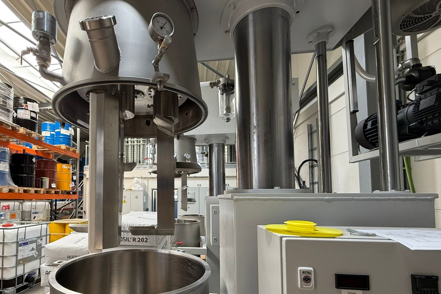 Large machines in a room