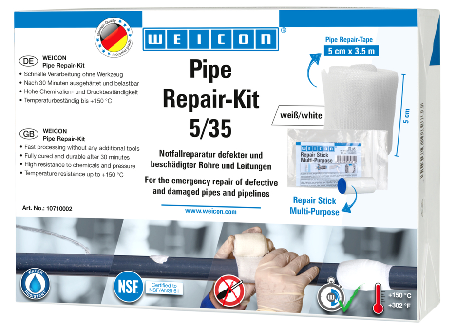 Kit Perbaikan Pipa | untuk perbaikan darurat pada pipa dan saluran yang rusak