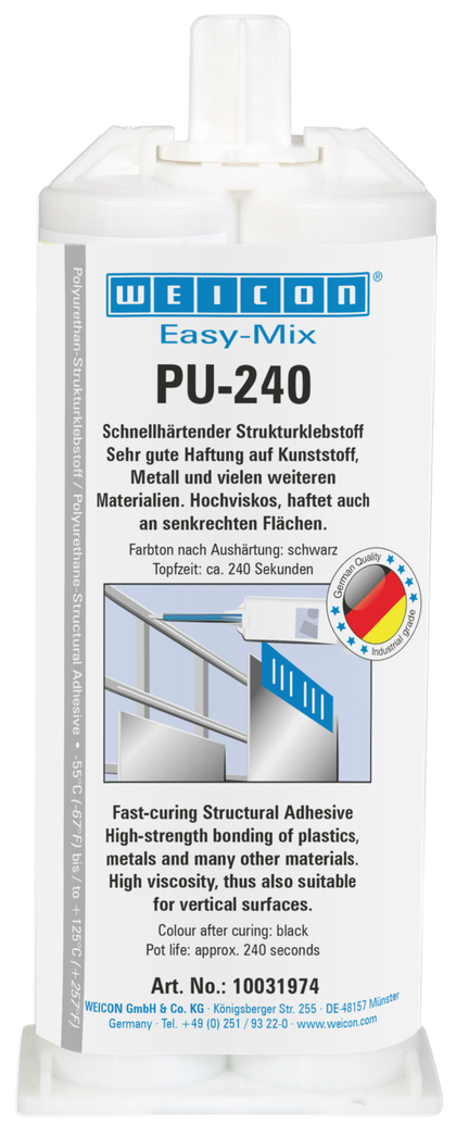 Easy-Mix PU-240 Polyurethane Adhesive | perekat poliuretan, kekuatan tinggi, masa pakai pot sekitar 240 detik Easy-Mix PU-240 Polyurethane Adhesive | perekat poliuretan, kekuatan tinggi, masa pakai pot sekitar 240 detik
