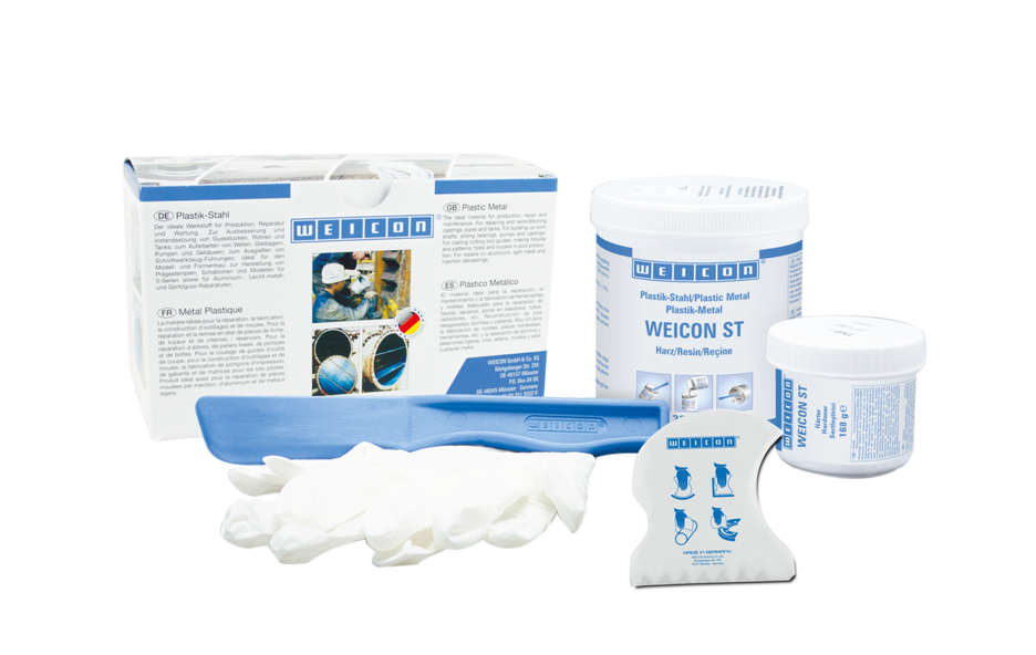 WEICON ST | sistem resin epoksi berisi logam untuk perbaikan dan pencetakan