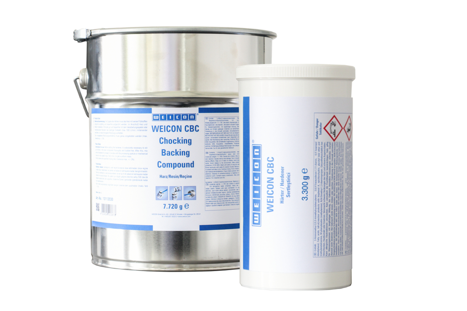 WEICON CBC | sistem resin epoksi berisi aluminium untuk pengecoran dan kompensasi celah, bersertifikat ABS