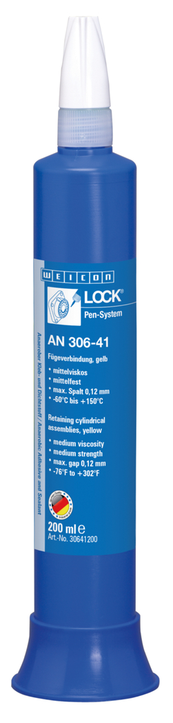 WEICONLOCK® AN 306-41 Retaining CylindricalAssemblies | untuk bantalan, poros dan semak-semak, kekuatan sedang tinggi, viskositas sedang WEICONLOCK® AN 306-41 Retaining CylindricalAssemblies | untuk bantalan, poros dan semak-semak, kekuatan sedang tinggi, viskositas sedang