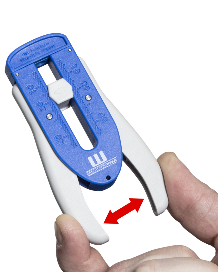 Fibre Optic Stripper | untuk pengupasan kabel serat optik Ø 0,125 mm I pekerjaan yang presisi karena lenght stop yang dapat disesuaikan dari 5 - 45 mm
