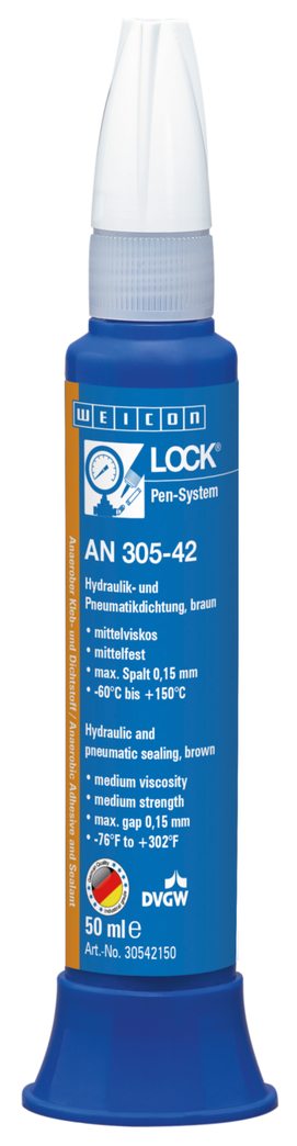 WEICONLOCK® AN 305-42 Hydraulic and Pneumatic Sealing | kekuatan sedang, dengan registrasi DVGW WEICONLOCK® AN 305-42 Hydraulic and Pneumatic Sealing | kekuatan sedang, dengan registrasi DVGW