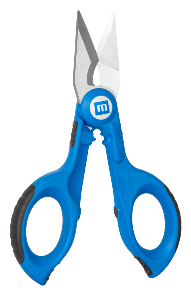 Cable Scissors No. 35 | dengan gagang 2 komponen untuk keamanan yang lebih baik termasuk fungsi pengupasan dan crimping