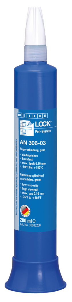 WEICONLOCK® AN 306-03 Sambungan Perekat | untuk bantalan, poros dan semak-semak, kekuatan tinggi, viskositas rendah