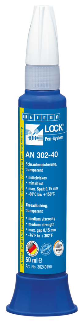 WEICONLOCK® AN 302-40 Pengencangan Sekrup | kekuatan sedang, dengan registrasi DVGW