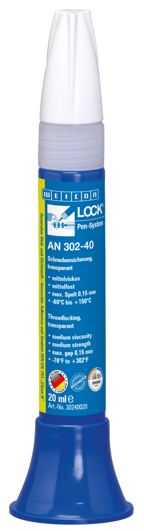 WEICONLOCK® AN 302-40 Pengencangan Sekrup | kekuatan sedang, dengan registrasi DVGW