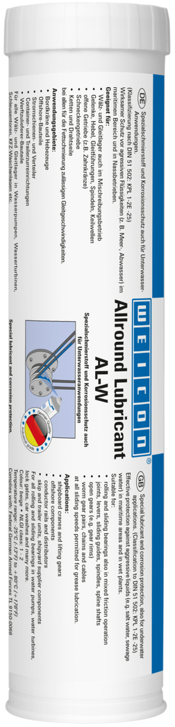 AL-W High-Performance Grease | Pelumas khusus juga untuk aplikasi bawah air