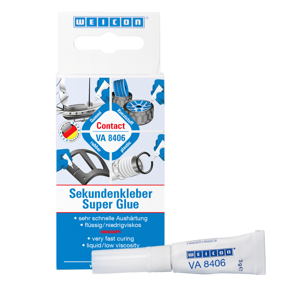 VA 8406 Lem Sianokrilat | perekat instan untuk pemasangan dan pengikatan yang cepat