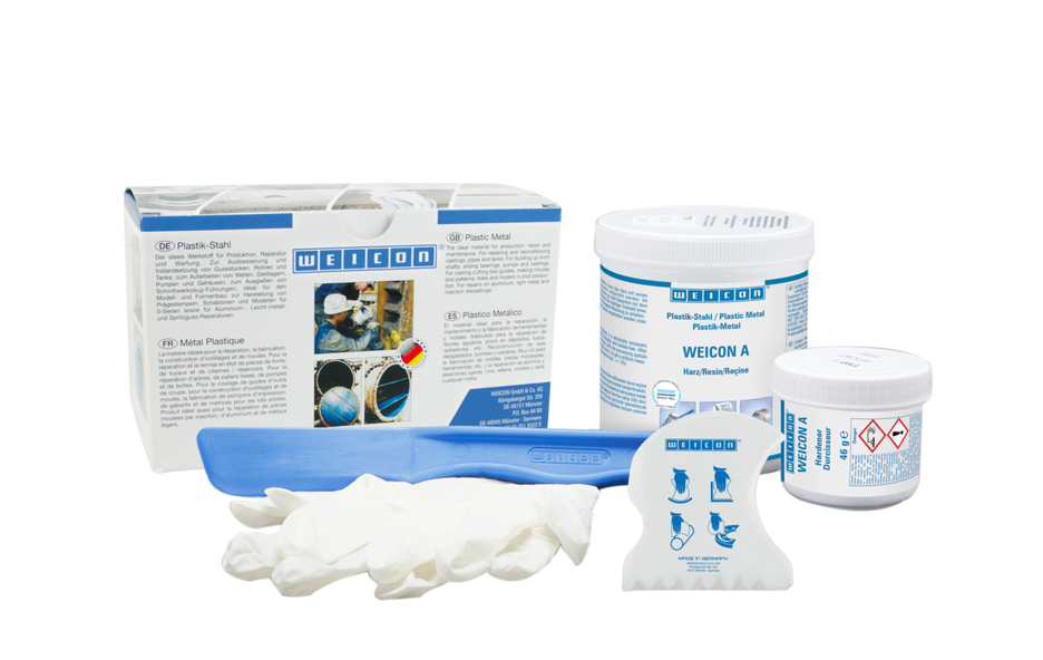 WEICON A | sistem resin epoksi berisi baja untuk perbaikan dan pengisian celah bersertifikat DNV