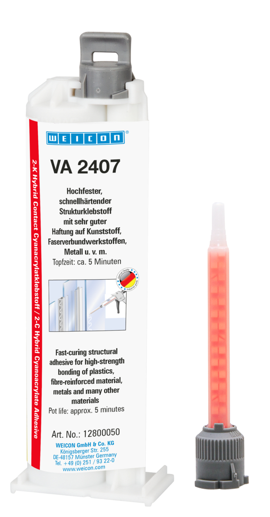 VA 2407 Cyanoacrylate Adhesive | cyanoacrylate dua komponen, penghubung celah tinggi