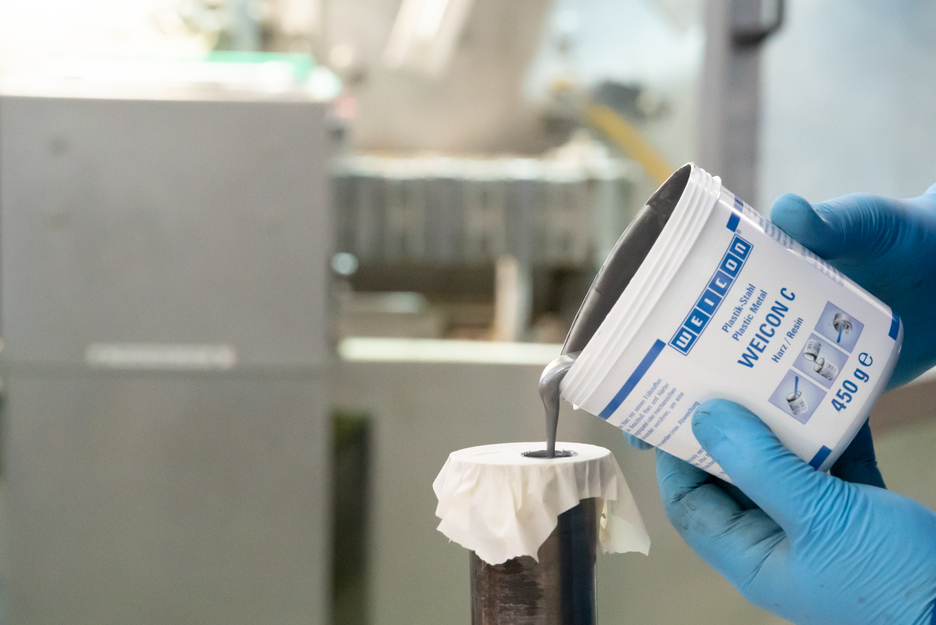 WEICON C | sistem resin epoksi berisi aluminium untuk perbaikan dan pencetakan