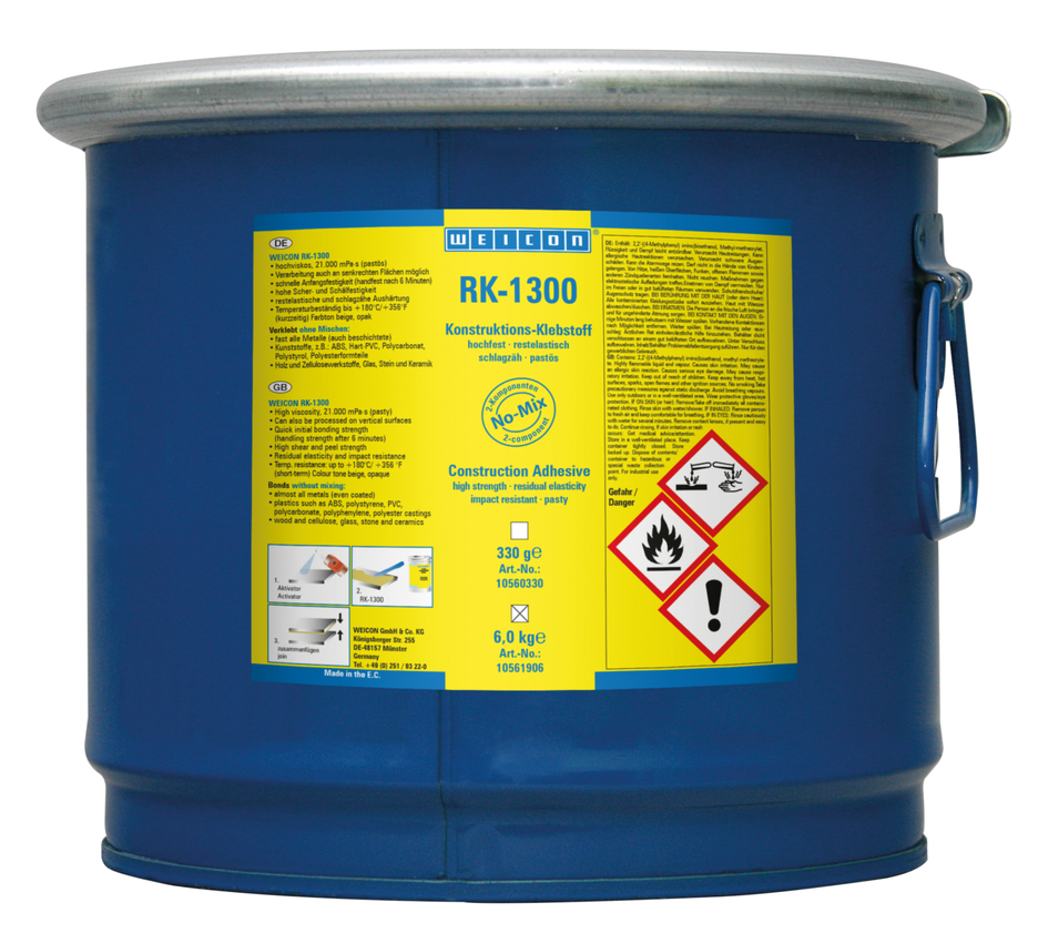 RK-1300 Structural Acrylic Adhesive | perekat struktural akrilik, perekat tanpa campuran pucat