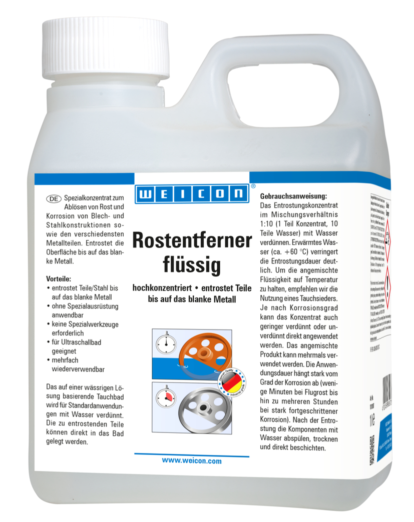 WEICON Rust Remover liquid | celupan yang sangat pekat untuk menghilangkan karat dan korosi
