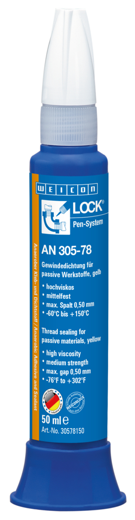 WEICONLOCK® AN 305-78 Pipa dan Segel Kedap | untuk bahan pasif, kekuatan sedang, dengan persetujuan air minum