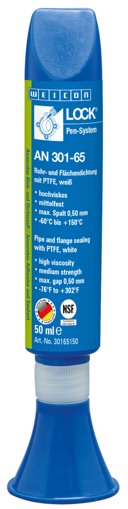 WEICONLOCK® AN 301-65 Pipa dan Segel Kedap | dengan PTFE, kekuatan sedang, dengan persetujuan air minum