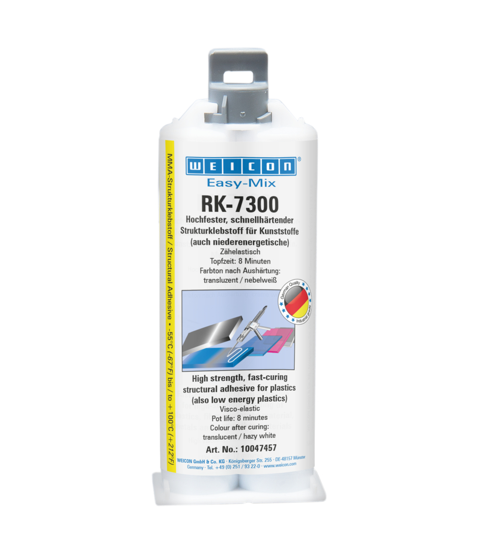 Easy-Mix RK-7300 Structural Acrylic Adhesive | perekat akrilik struktural untuk plastik berenergi permukaan rendah